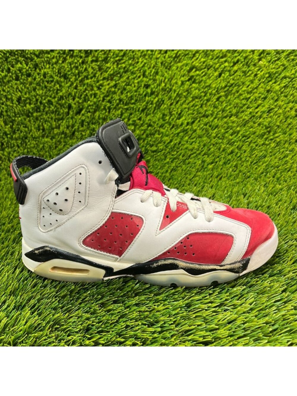Nike Air Jordan 6 Retro Womens Size 8.5 White Casual Basketball Shoes Sneakers